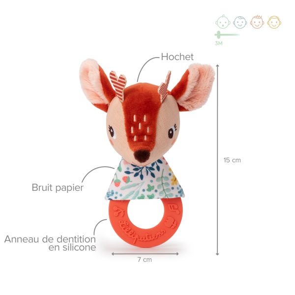 Hochet de dentition Stella