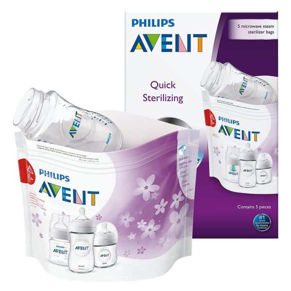 Lot de 5 sachets de stérilisation pour micro-onde