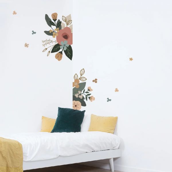 Planche de grands stickers Fleurs
