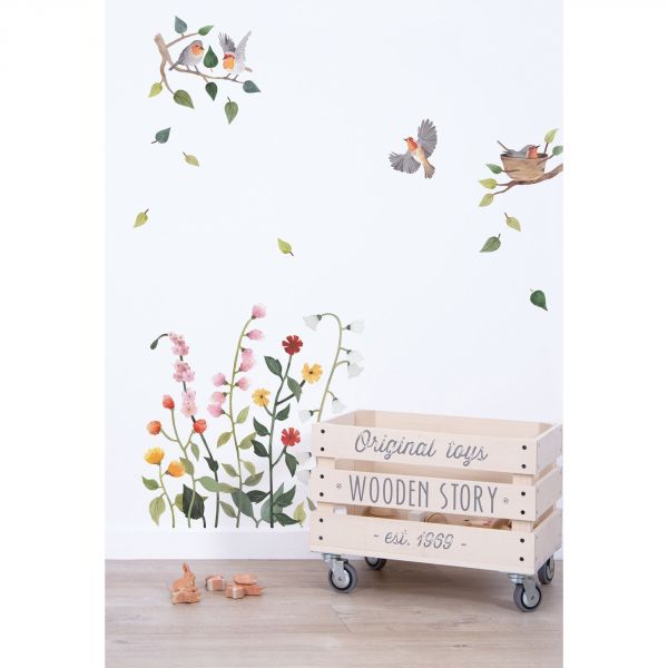 Grand sticker 66 x 55 cm - Fleurs sauvages