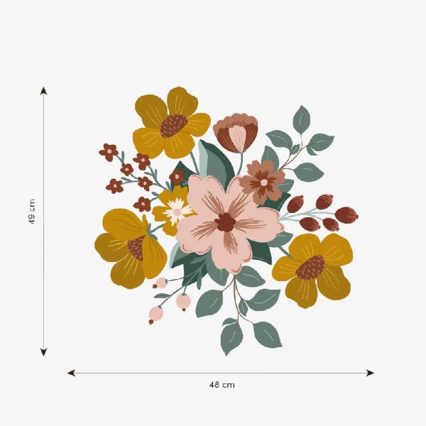 Planche de grands stickers Large Bouquet