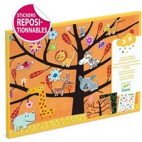 Pochette de stickers repositionnables avec décors Chat-Perché !