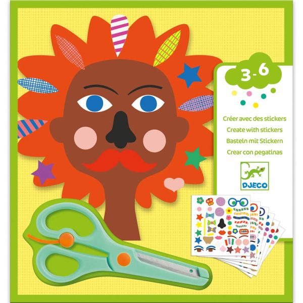 Gommettes et stickers Créer des cheveux Coiffeur