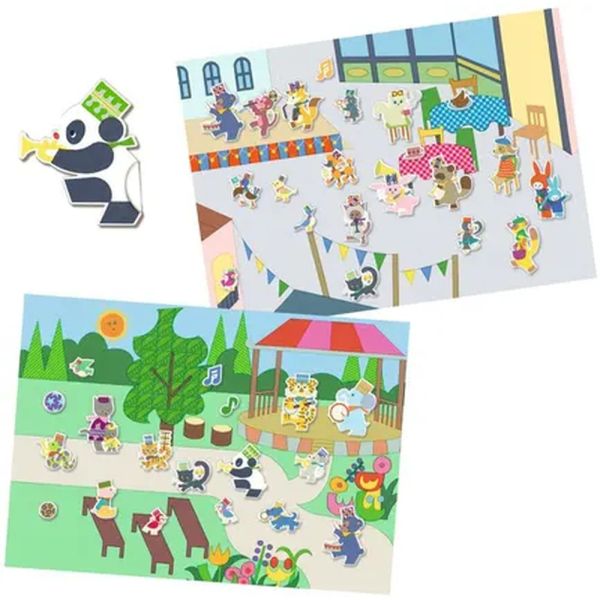 Pochette de stickers repositionnables avec décors Fanfare