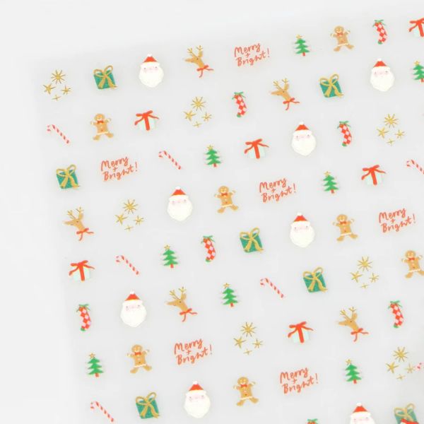 Lot de 200 stickers ongles de Noël
