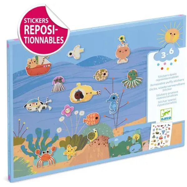 Pochette de stickers repositionnables avec décors Summertime