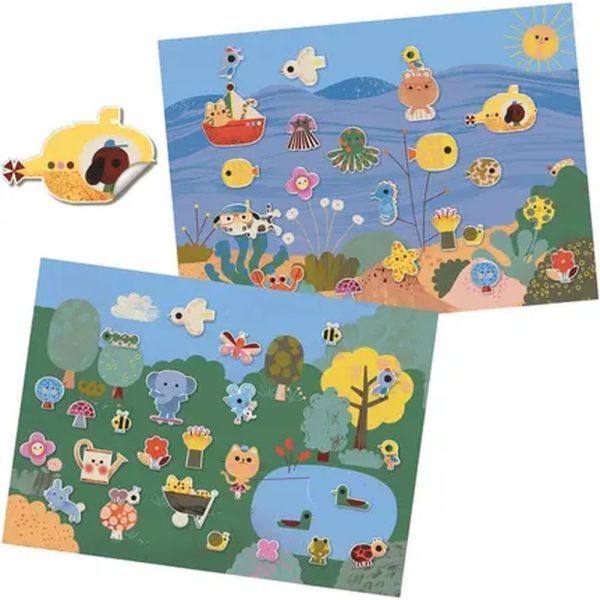 Pochette de stickers repositionnables avec décors Summertime