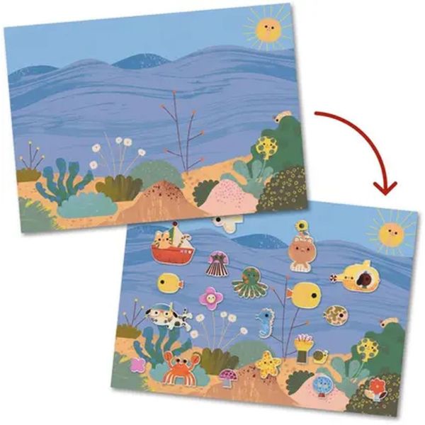 Pochette de stickers repositionnables avec décors Summertime