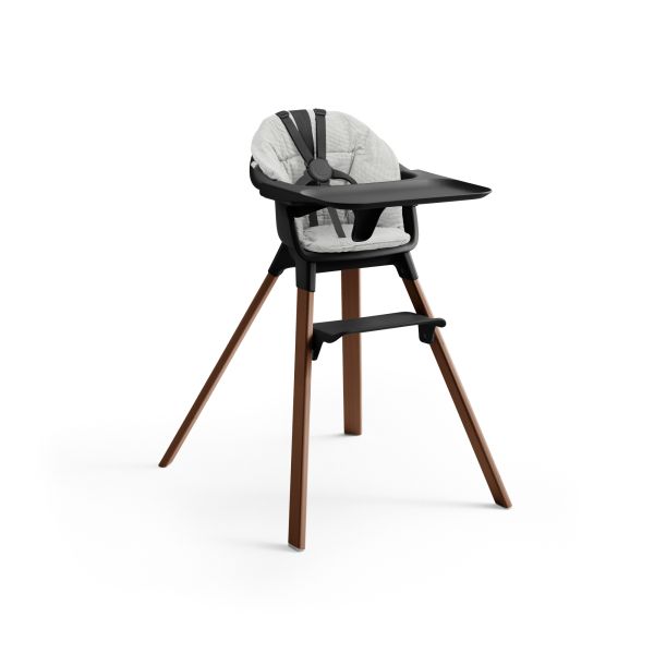 Chaise haute Clikk Black / Warm brown