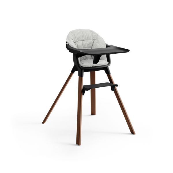 Chaise haute Clikk Black / Warm brown