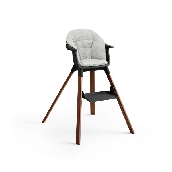Chaise haute Clikk Black / Warm brown