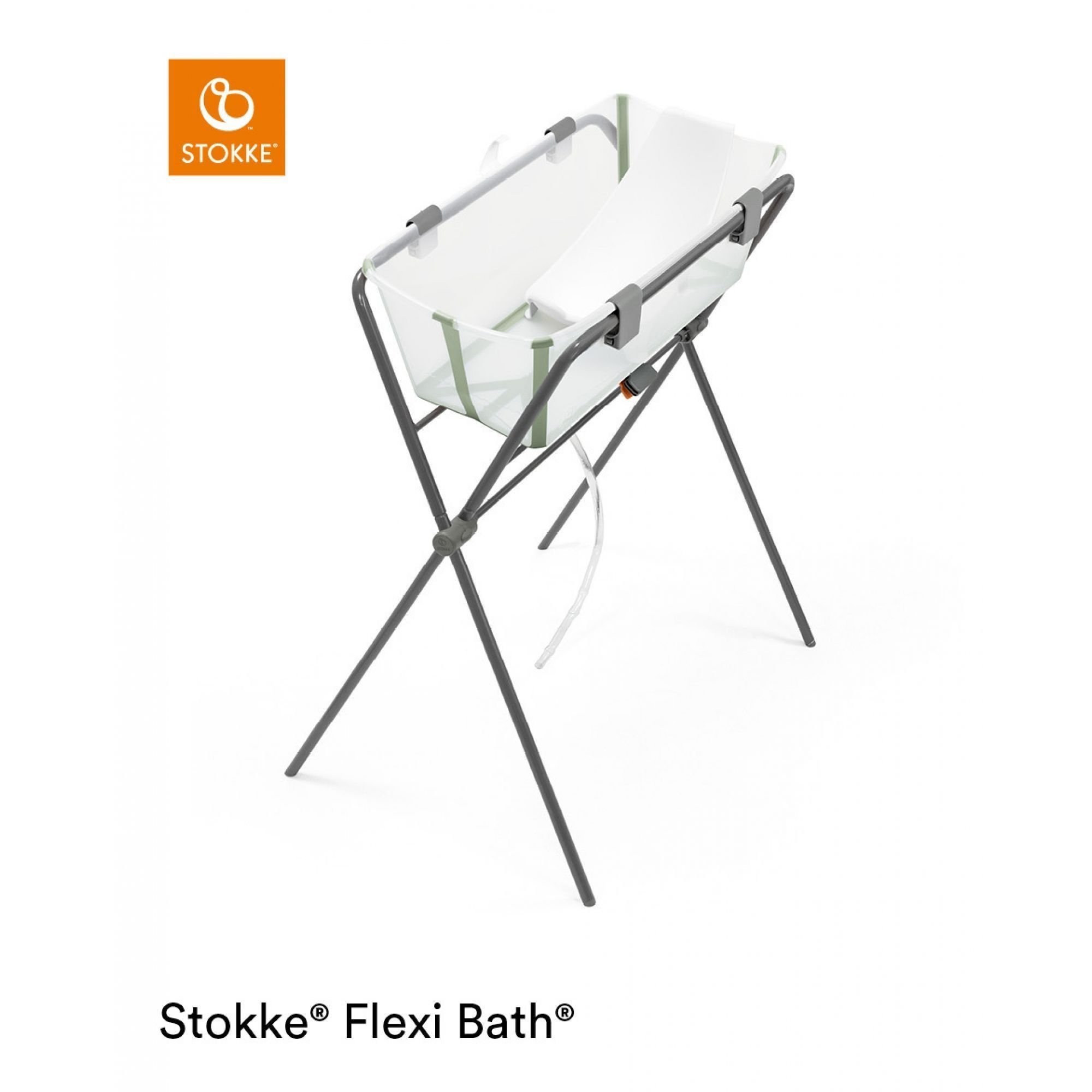 Stokke Flexi Bath baignoire pour nouveau-né économiseur d'eau Stokke  motif/coloris Transparent Vert Stokke Taille/bundle Baignoire X-Large