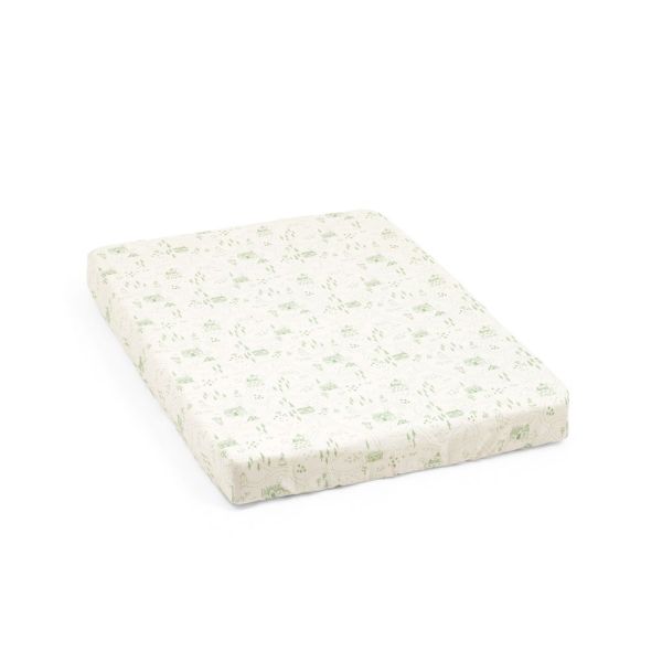 Drap housse berceau Nighti 60x80 cm Sage green map