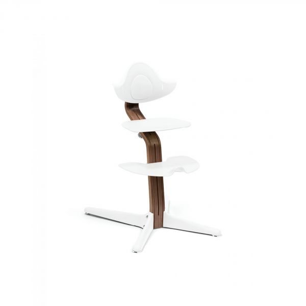 Chaise haute Nomi Walnut White