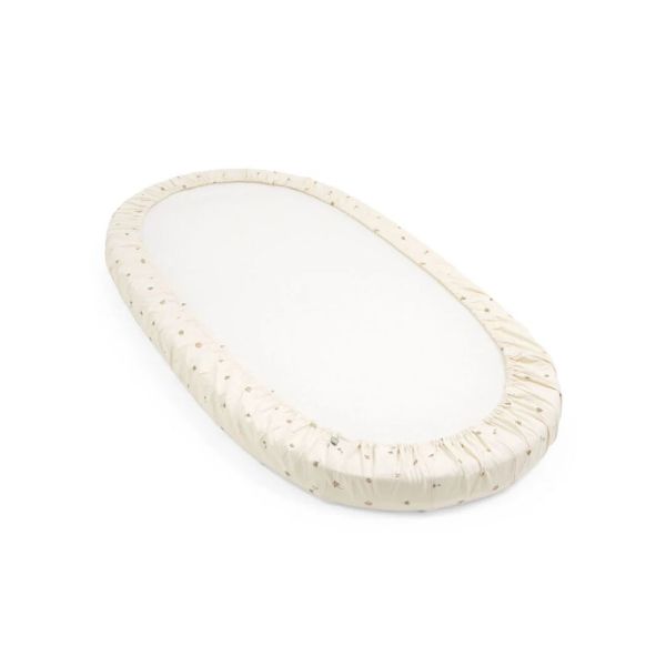 Drap housse Sleepi V3 Flower ecru