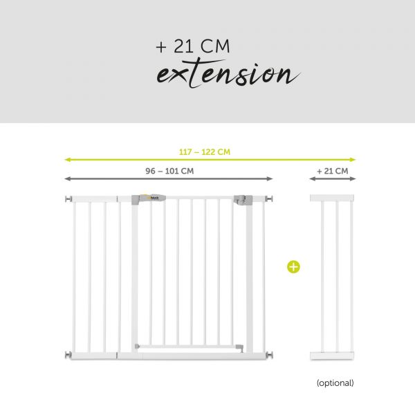 Barrière + Extension de barrière de sécurité Stop N Safe 2 21 cm white