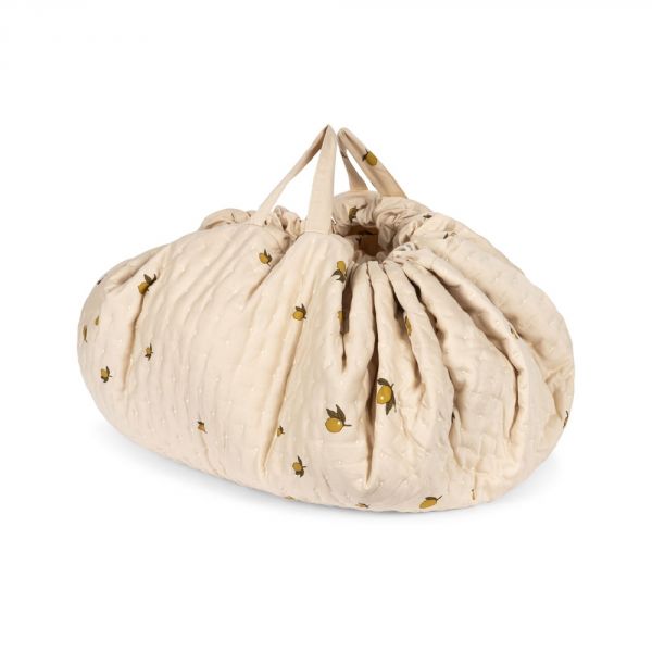 Sac à jouets / tapis de jeu matelassée Lemon