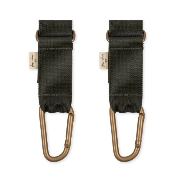 Crochets pour poussette Moss Grey