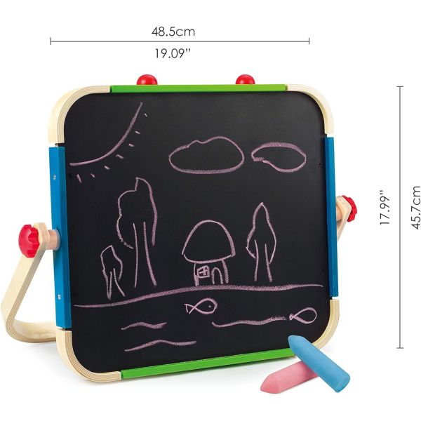 Tableau magnétique en bois blanc