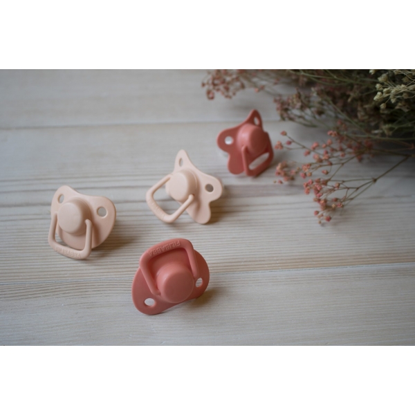 Lot de 2 sucettes anatomique en silicone 0-6m - Coral