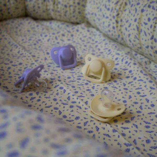 Lot de 2 sucettes anatomique en silicone 0-6 m - Pale banana