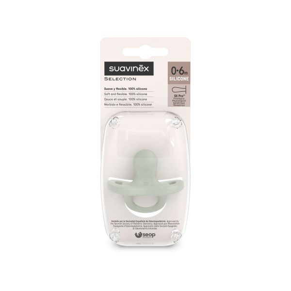 Sucette réversible silicone SX Pro Colour Essence Vert 0-6 mois