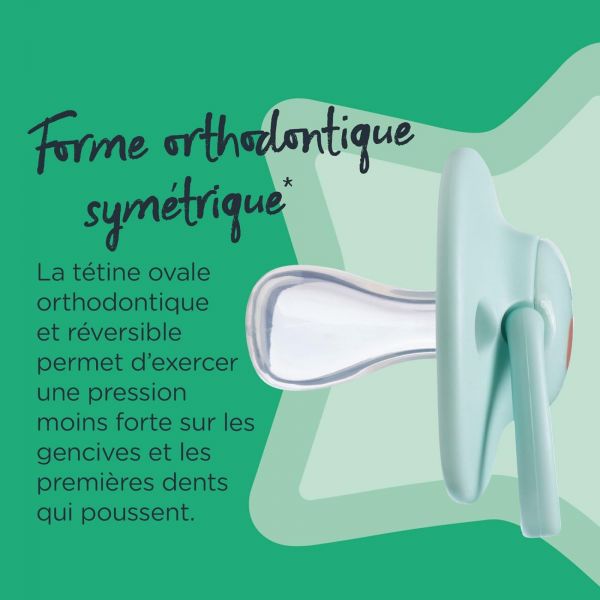 Lot de 6 Sucettes Closer to Nature Classique 0-6 mois