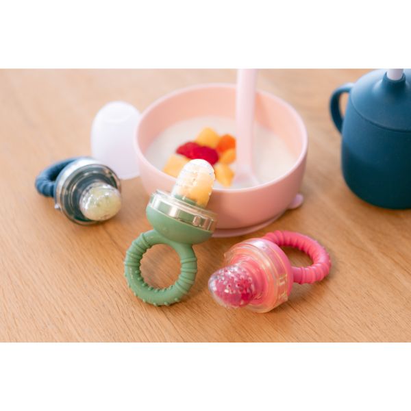 Sucette grignoteuse bébé anti-étouffement Rose