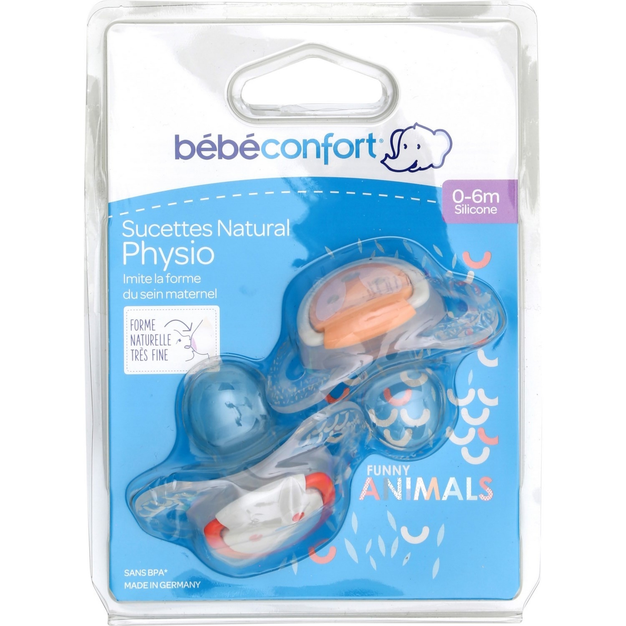 Bebe Confort Lot De 2 Sucettes Natural Physio En Silicone 0 6 Mois Funny Animal Hibou Renard Made In Bebe Bebe Confort Lot De 2 Sucettes Natural Physio En Silicone 0 6 Mois Funny Animal Hibou Renard Made In Bebe