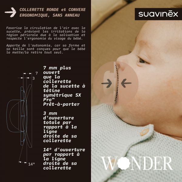 Sucette réversible SX Pro 0-6 mois Wonder almost aqua