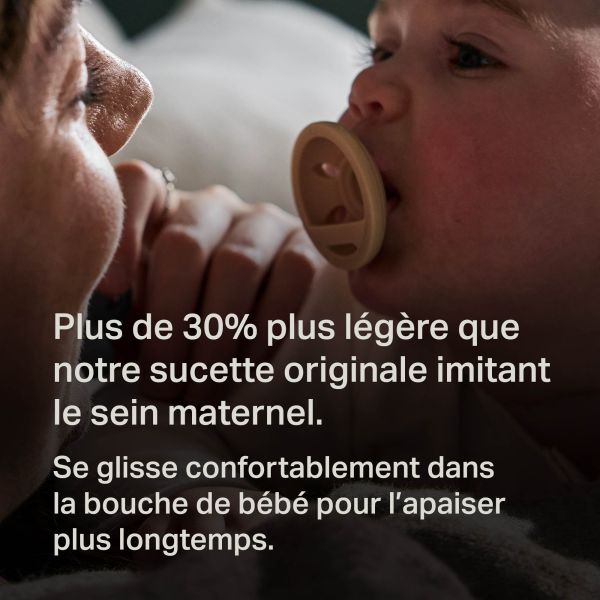 Lot de 4 sucettes imitant le sein maternel 0-6 mois