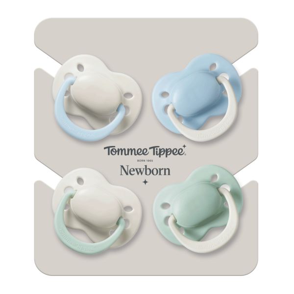 Lot de 4 sucettes bébé 0-2 mois silicone