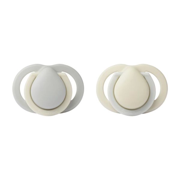Lot de 2 sucettes en silicone ultra légère 0-6 mois Mat