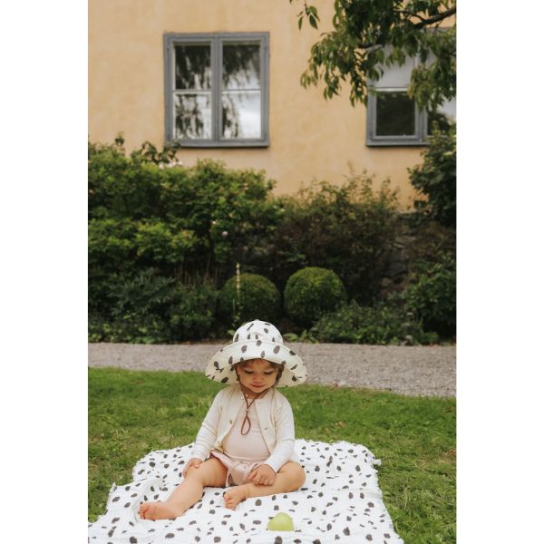 Chapeau de soleil bébé 12-24 mois anti-UV Dalmatian Dots Grande