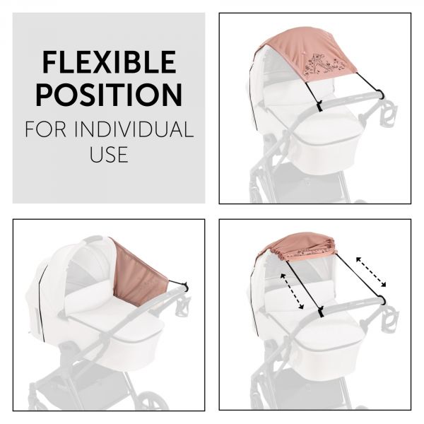 Pare-soleil universel poussette Bambi Rose