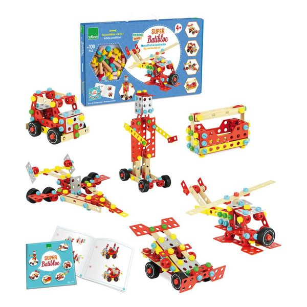 Jeu de construction en bois Coffret Batibloc Super