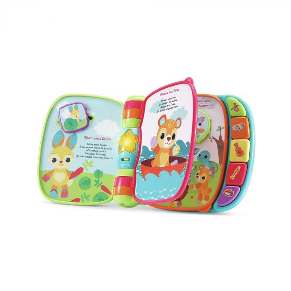 Livre musical enchanté des Baby loulous bleu