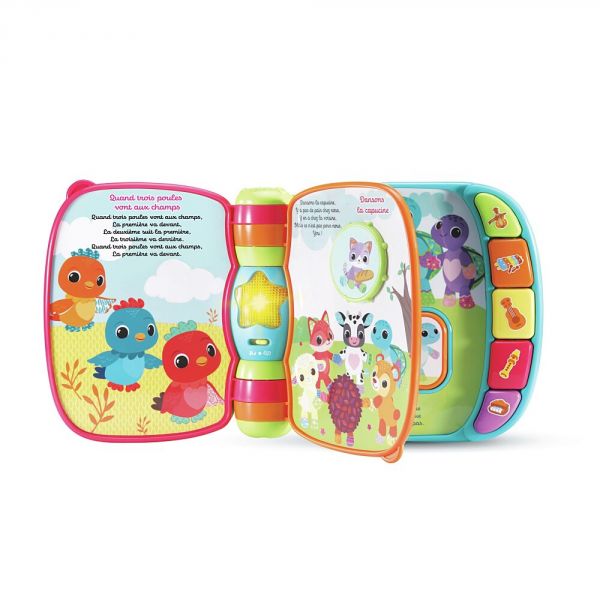 Livre musical enchanté des Baby loulous bleu