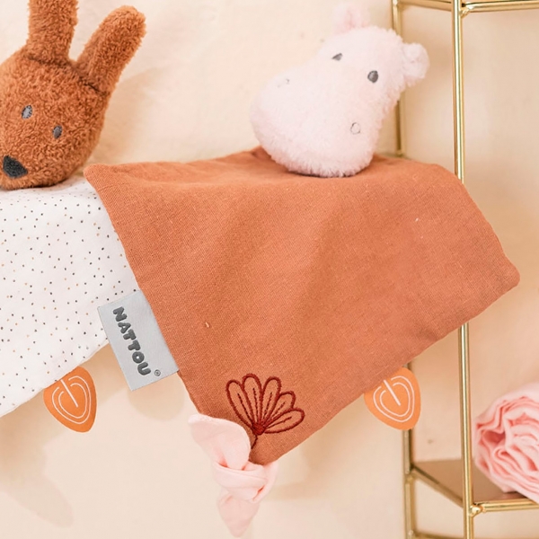 Mini doudou plat Bonnie le lapin