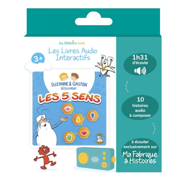 Livre audio Suzanne et Gaston découvrent les 5 sens