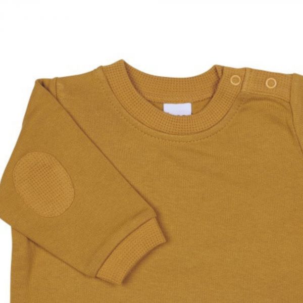 Sweat-shirt molleton léger moutarde - 24 mois