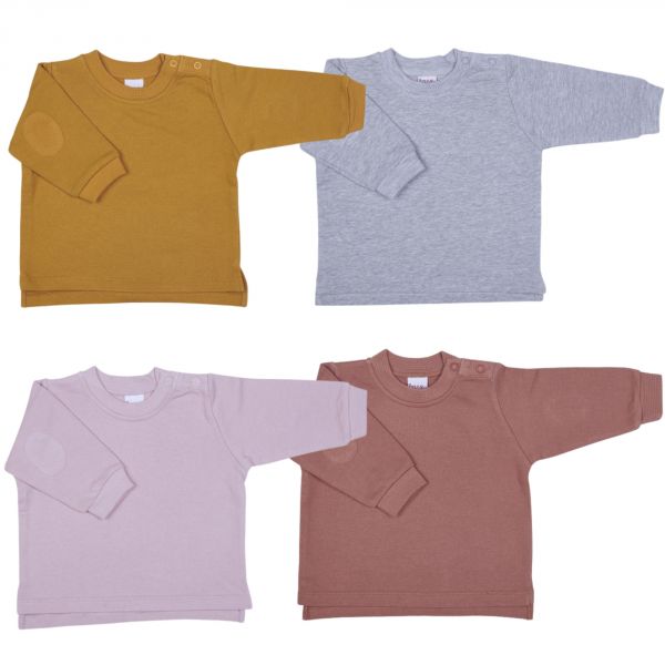 Sweat-shirt molleton léger moutarde - 24 mois