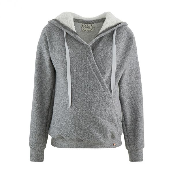 Veste à capuche de maternité et d'allaitement Sweet Home Gris taille L