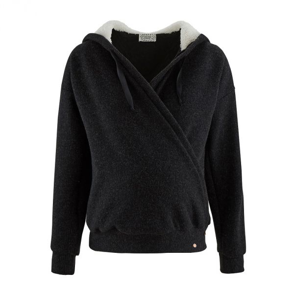 Veste à capuche de maternité et d'allaitement Sweet Home Noir taille M