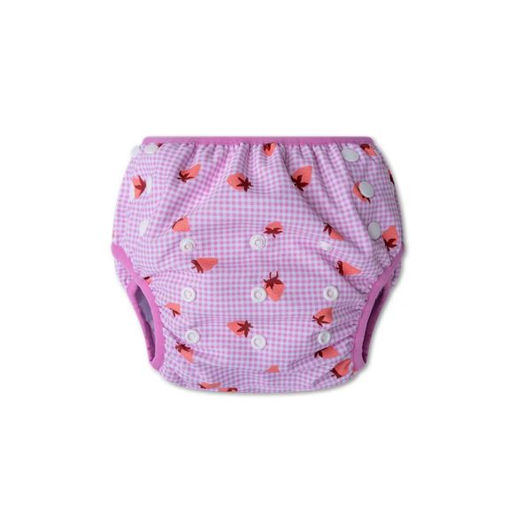 Couche de bain lavable Fraise 0-3 ans