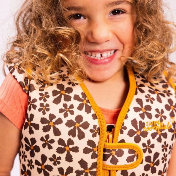 Gilet de natation Fleur léopard 2-3 ans