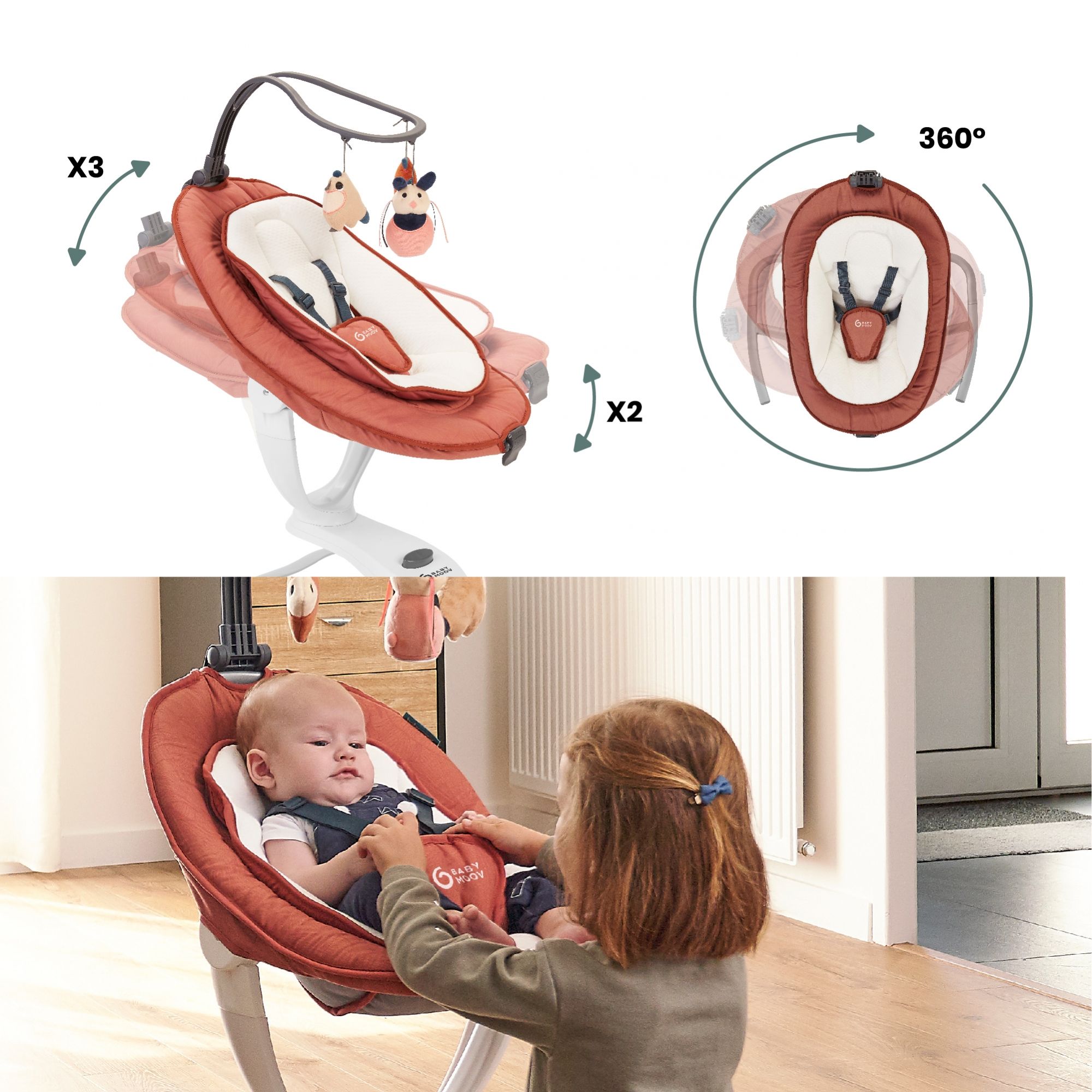 Babymoov Balancelle pour bébé Swoon Motion