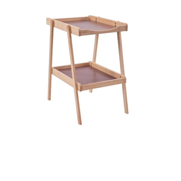 Table à langer avec 2 plateaux Léna Hybride vieux rose
