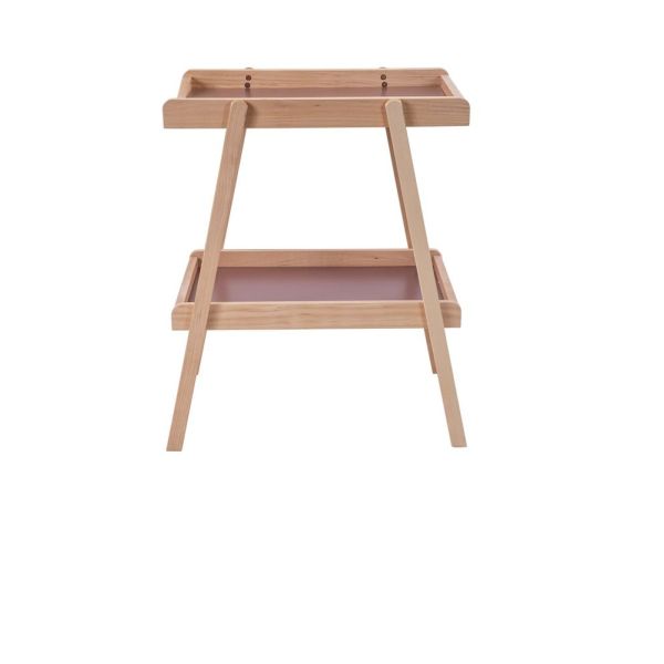 Table à langer avec 2 plateaux Léna Hybride vieux rose