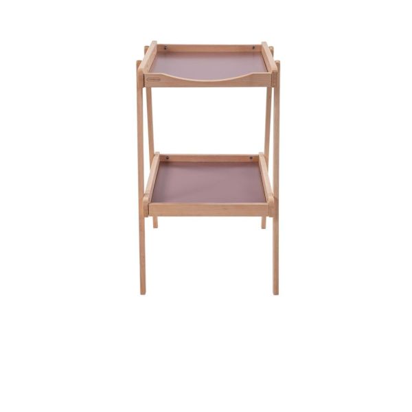Table à langer avec 2 plateaux Léna Hybride vieux rose